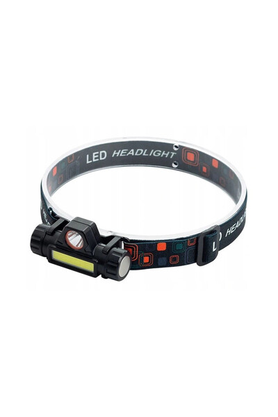 OEM Headlamp, With 2 LEDs, USB Charging, Adjustable, Black