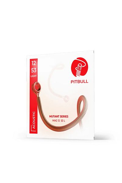 Pitbull Strings Mutant Series Acoustic Guitar String Mag 12-53 L 3P Ssc Set of 3 Hat, Picks and Strings Wizard