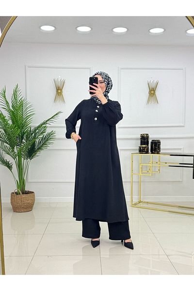 Enans Design Γυναικείο Hijab Σετ 2 τεμαχίων τουνίκ & παντελόνι