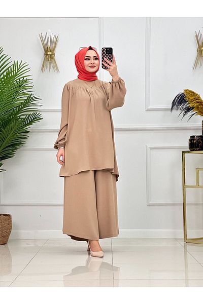 Enans Design Γυναικείο Σετ Hijab 2 τεμαχίων Τουνίκ & Παντελόνι Φούστα