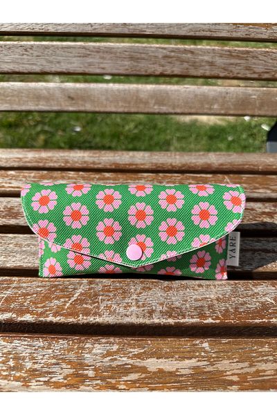 Yare Atelier Sunglasses Case, Patterned Sun, Prescription Glasses Carrying Case Snap Cover Design