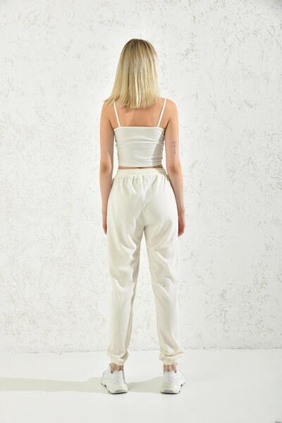 MOVİMENT Ελαστικό παντελόνι με λεπτομέρεια τσέπης εκρού