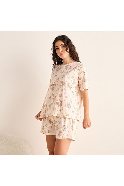 FAV Floral Print Shorts Set