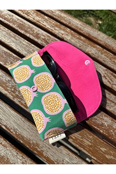 Yare Atelier Sunglasses Case, Patterned Sun, Prescription Glasses Carrying Case Snap Cover Design