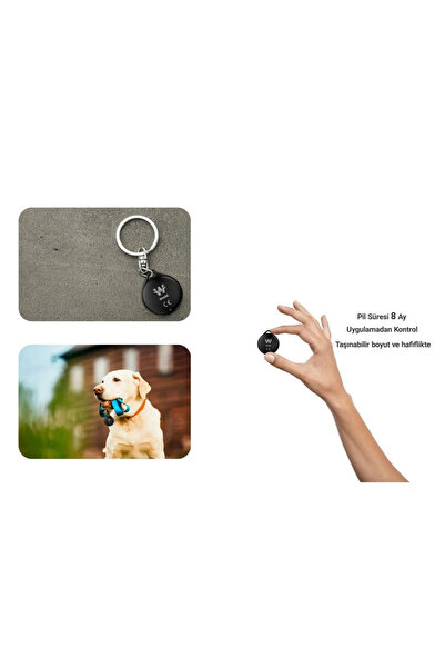 WİAMi Wiami A2 Apple Uyumlu Air Tag Kedi Ve Köpek Takip Sistemi