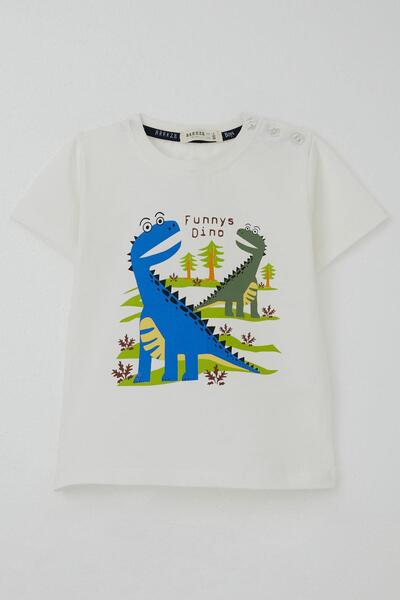 Breeze Μπλουζάκι για αγόρια με θέμα το δάσος Funny Dinosaurs με τύπωμα 2-6 ετ...