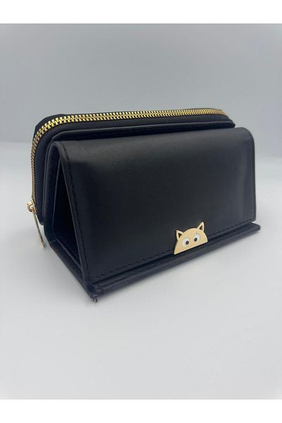 KIRASE Stylish and Multi-Pocket Quality Large Size Wallet with Cat Detail in New Colors