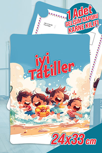 colortouch Çocuklar Denizde 2 A4 Ana Sınıfı Gelişim Raporu Karne Kılıfı ( Kab...