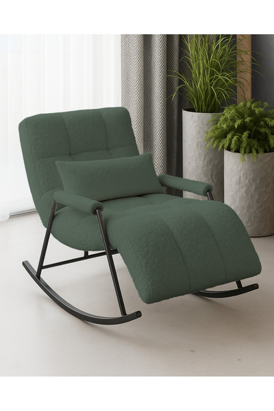 Velura Home & Living Coco Sallanan Berjer & Tv Koltuğu & Dinlenme & Okuma & Emzirme Koltuğu