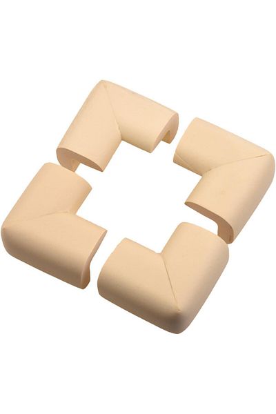 playsafe 4-Piece Jumbo V Type Cream Corner Protector