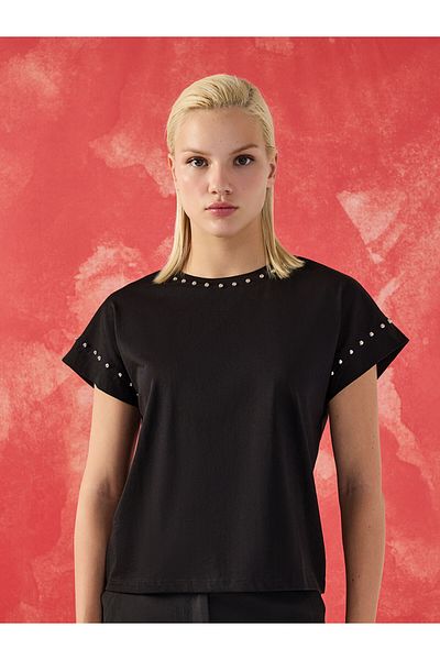 Unique Round Collar Trok Printed Tee
