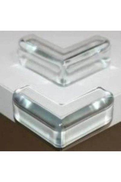 playsafe 4-Piece Silicone V-Type Transparent Corner Protector