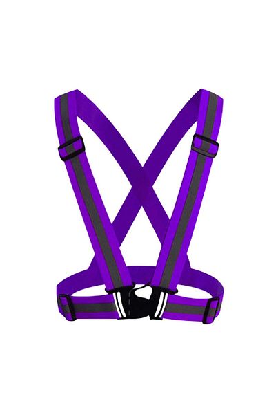 OEM Reflective harness with straps, color Purple