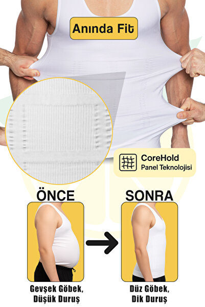 elilom Corset Athlete Men – Gynecomastia Support, Belly Tightener, Posture Supporter |   Elilom Yukka