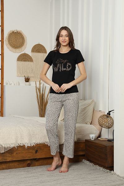 LİLA İÇ GİYİM Set de pijamale cu mânecă scurtă din jerseu