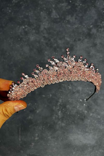 Hayalperest boncuk Powder Edis Bead Embroidered Bridal Henna Crown