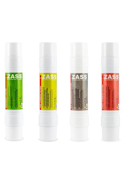Zass Wfrs 01 Water Filter Set 4pcs For Dispenser Model Zwd 05 Wf, Zwd 06 Wf, Zwd 07 Wf And Zwd 08 Wf