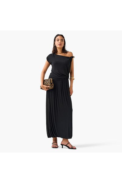Iconic Iconic Draped One Shoulder Top