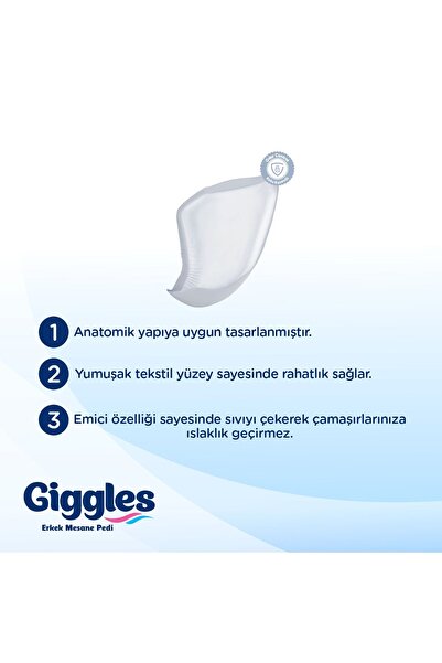 giggles Erkek(Men) Mesane Pedi (Bladder Pad) 120 Adet