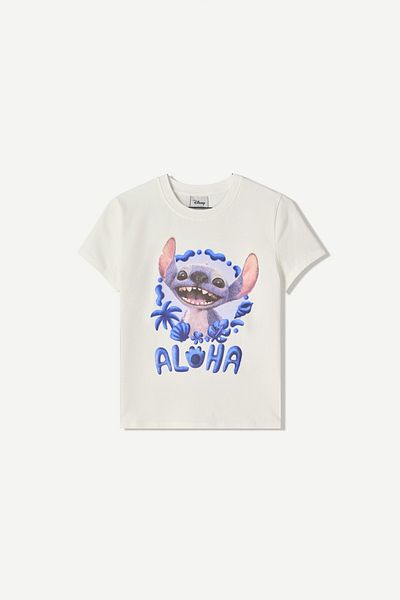 Bershka Lilo & Stitch short sleeve T-shirt