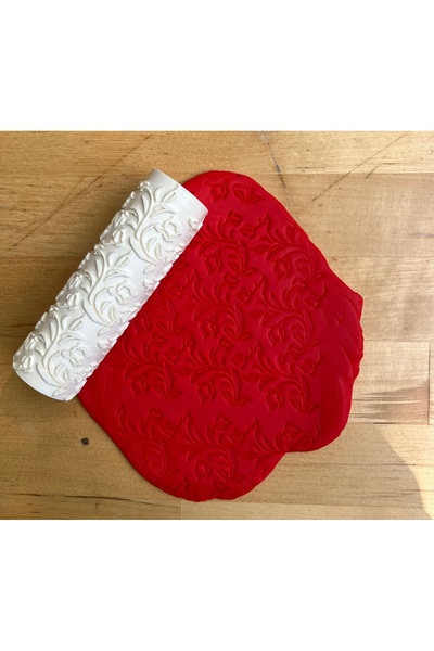 Volala Barok Desenli Polimer Kil / Seramik Çamuru Doku Rulosu