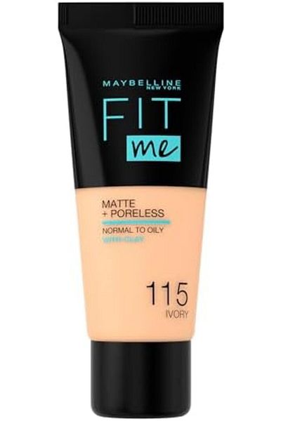 Maybelline New York Maybelline Fit Me Matte + Poreless Liquid Foundation, 30 ml, Ivory 115