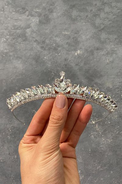 Hayalperest boncuk Thin Shuttle Stone Bridal Henna Crown
