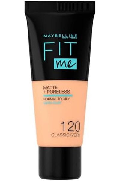 Maybelline New York Maybelline Fit Me Matte + Poreless Foundation, 30 ml, Classic Ivory 120