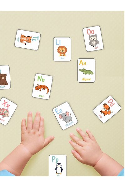karbonsoft بطاقات الحروف الأبجدية الإنجليزية الخشبية - مجموعة تعليم الحروف الأبجدية الإنجليزية بطاقات تعلم اللغة الإنجليزية مونتيسوري