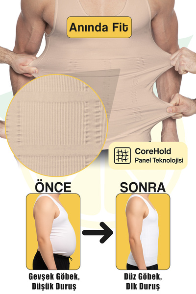 elilom Corset Athlete Men – Gynecomastia Support, Belly Tightener, Posture Supporter |   Elilom Yukka