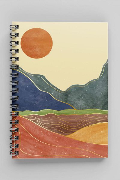 Apeirona | Limitless Art Checked and Striped Notebook Set - A5 - Steel Spiral - 2x80 Pages