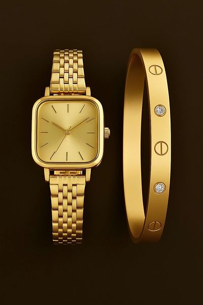 pullmarkt Watch + 1 Clamp Bracelet Set