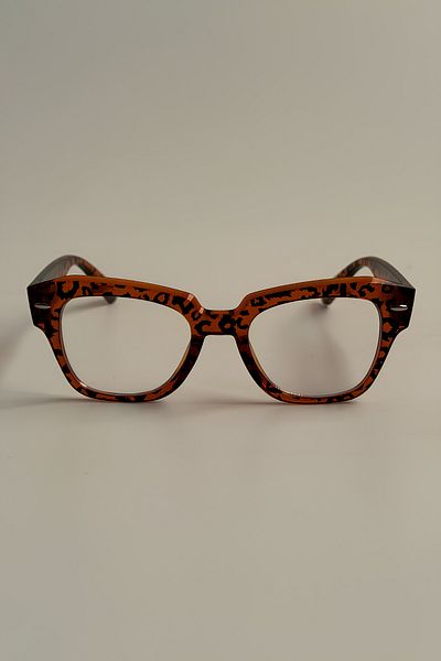 MACERATİ Unisex Vintage Leopard Blue Light Filter Glasses