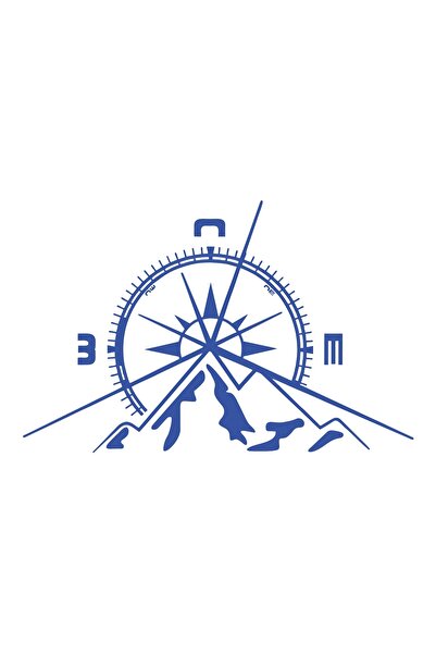 Reysa Tasarım ملصق شعار داستر أوتو مقاس 17 × 17 سم أزرق