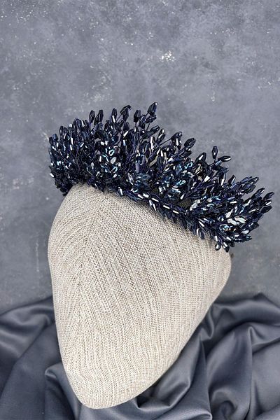 Hayalperest boncuk Elisa Design Beaded Bridal Henna Crown Hair Accessory