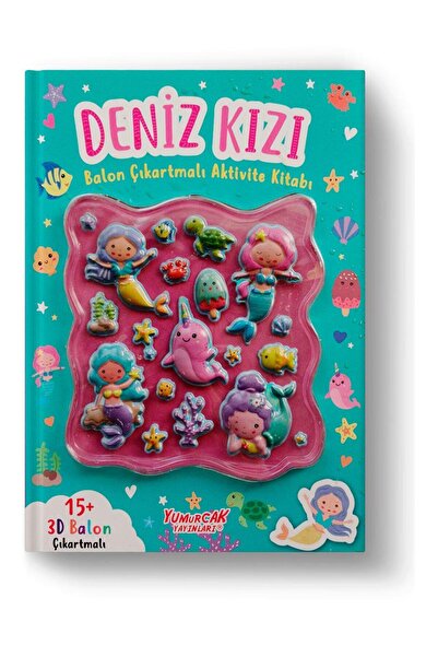 Genel Markalar Yumurcak Balon Çıkartmalı Aktivi Kitab.deniz kızı