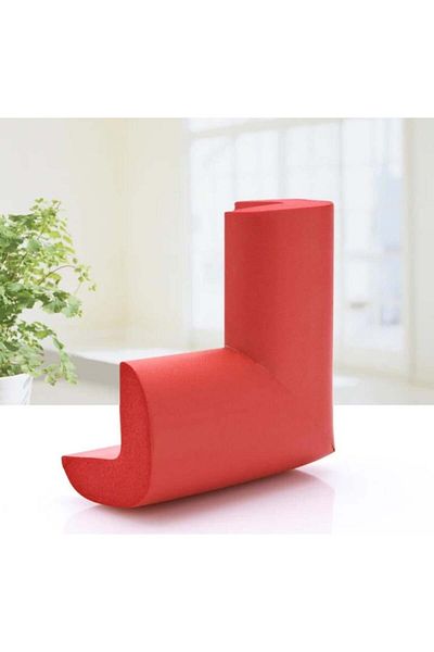playsafe 4-Piece XXL Jumbo V Type Red Corner Protector