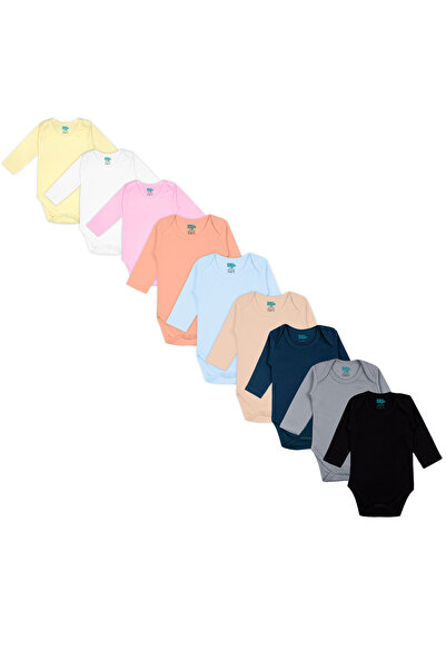 Babies Basic طقم ملابس داخلية بأكمام طويلة، ٩ قطع - متعدد الألوان، من ١٨ إلى ...