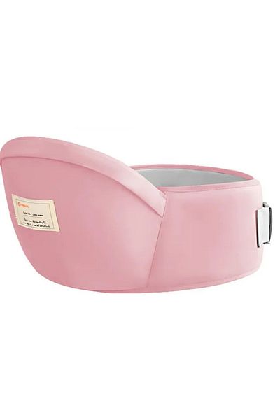 MACVI Suport port bebe Macvi® tip marsupiu, centura talie, bumbac premium, confortabil, 43 x 22 cm, roz