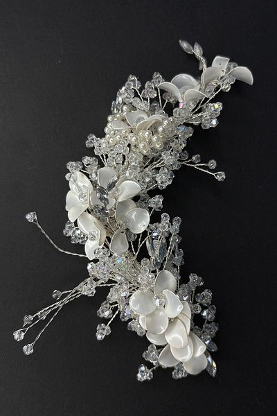 Hayalperest boncuk Intense Embroidered Asia Side Buckle Accessory Bridal Crown