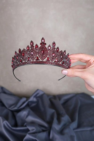 Hayalperest boncuk Hera Shuttle Stone Bridal Henna Crown
