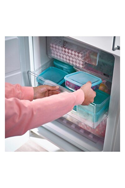 IKEA Pruta Plastic Storage Container Set Blue 0.6 Lt 3 Pieces 10597103