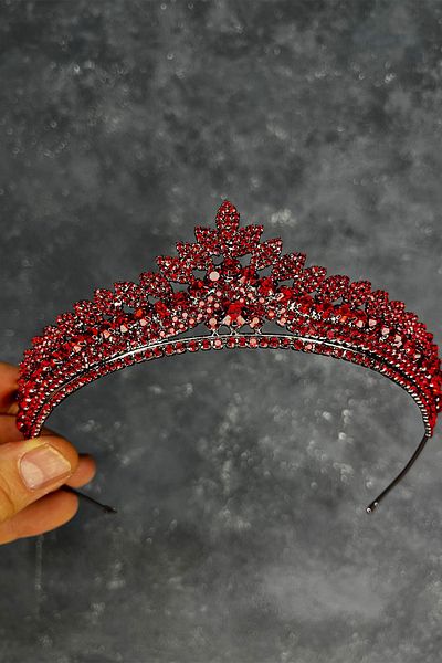 Hayalperest boncuk Red Asu Bridal Henna Crown