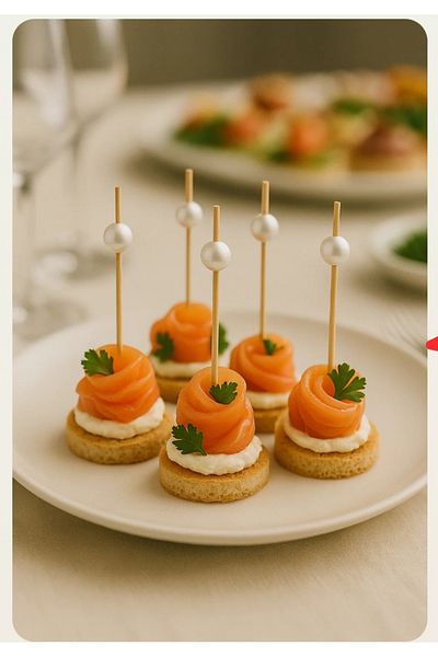 velomy Pearl Ball Edible Cake Decoration Toothpick Wafer 36 Pcs.