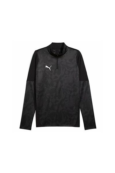 Puma Teamcup Training 1/4 Zip Top Ανδρικό μακρυμάνικο μπλουζάκι προπόνησης ποδοσφαίρου 65916403 Μαύρο