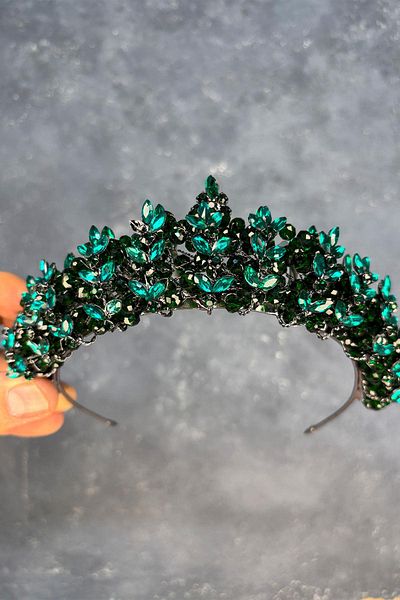 Hayalperest boncuk Umay Bead Embroidered Bridal Henna Crown