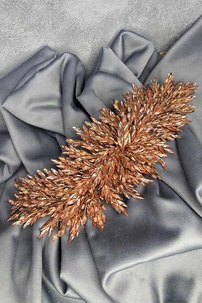 Hayalperest boncuk Rose Color Eva Dense Bead Embroidered Bridal Henna Crown