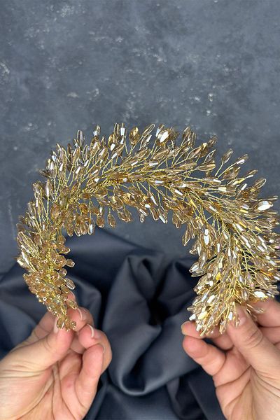 Hayalperest boncuk Salba Bridal Henna Crown and Hair Turban Accessory