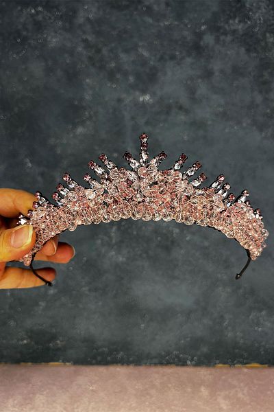 Hayalperest boncuk Edis Bead Embroidered Bridal Henna Crown