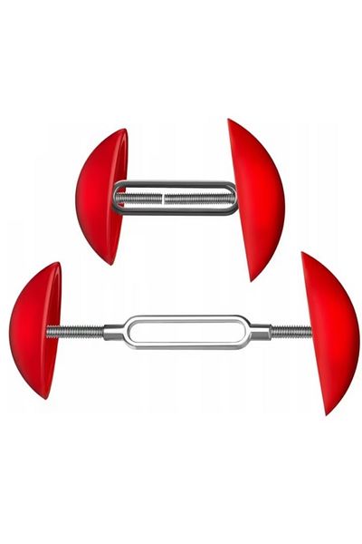 MACVI Set 2 Macvi® Dispozitive Largire Pantofi Reglabile Marimi 35-46 Plastic Metal Rosu